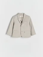 Kombinezony dla dzieci - Reserved - Elegancka marynarka regular fit - beżowy - miniaturka - grafika 1