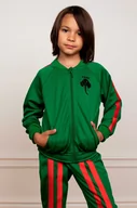 Bluzy damskie - Mini Rodini bluza dziecięca kolor zielony z aplikacją - miniaturka - grafika 1