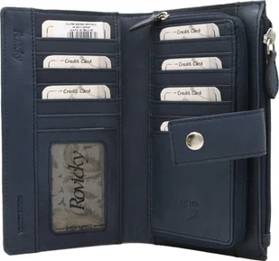 Rovicky Skórzany damski portfel Rovicky R-861-DDW NoSize - Portfele - miniaturka - grafika 1