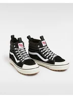 Trampki damskie - Vans Skórzane sneakersy w kolorze czarnym - miniaturka - grafika 1