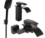 Zestawy baterii łazienkowych - Mexen Aries R62 zestaw wannowy, czarny - 744803R62-70 - miniaturka - grafika 1