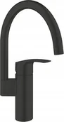 Baterie kuchenne - Bateria kuchenna Grohe Grohe jednouchwytowa bateria zlewozmywakowa DN 15 Eurosmart czarny mat 332022433 - miniaturka - grafika 1