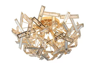 Auhilon Clementi lampa sufitowa 12-punktowa złota JX8323-12 GOLD - Lampy sufitowe - miniaturka - grafika 1