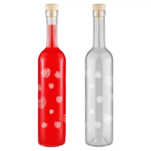 Butelka Futura 500Ml Z Nadrukiem W Liście - Domowy wyrób alkoholu - miniaturka - grafika 1