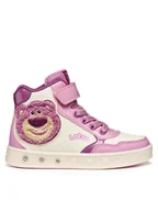 Buty dla dziewczynek - Geox Sneakersy J Skylin J568WG 0BCKN C8F1M M Écru - miniaturka - grafika 1