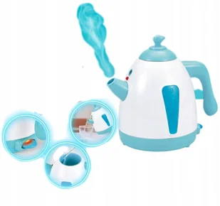 CZAJNIK ZABAWKOWY ELEKTRYCZNY Z PARĄ DŹWIĘKIEM ŚWIATŁEM - Zabawy w naśladowanie dorosłych - miniaturka - grafika 1