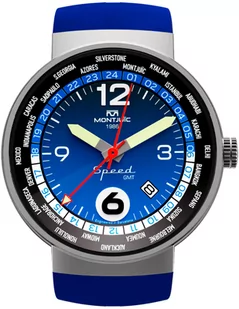 Zegarek Zegarek Montjuic MJ3.0404.S GMT Melbourne Blue - Zegarki męskie - miniaturka - grafika 1