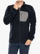Bluzy sportowe męskie - Bluza bez kaptura Columbia Outdoor Tracks Full Zip - black/city grey - miniaturka - grafika 1