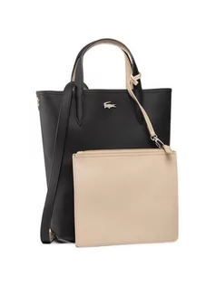 Torebki damskie - Lacoste Torebka Vertical Shopping Bag NF2991AA Czarny - grafika 1