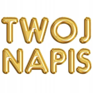 Balon litera STWÓRZ TWÓJ NAPIS foliowy do wyboru złoty duży A-Z 40 cm - Balony i akcesoria - miniaturka - grafika 1