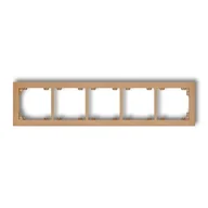 Klawisze i ramki - Ramka złota metaliczna pięciokrotna 8DR-5 DECO KARLIK - miniaturka - grafika 1