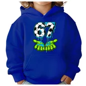 Bluzy dla dziewczynek - BLUZA DZIECIĘCA Z KAPTUREM 67 SIX SEVEN PIŁKA VIRAL 104 PREZENT - miniaturka - grafika 1