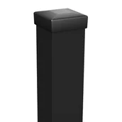 Ogrodzenia - Słupek ogrodzeniowy gładki 7x7x250 cm czarny strukturalny Polargos - miniaturka - grafika 1