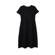 Sukienki - Cropp - Czarna sukienka midi - Czarny - miniaturka - grafika 1