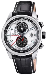 Zegarek Zegarek Festina F20695-1 Timeless Chronograph - Zegarki męskie - miniaturka - grafika 1