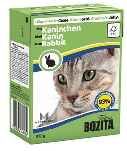 Bozita z Królikiem kawałki w galaretce kartonik 370g / 7300330049162 - Mokra karma dla kotów - miniaturka - grafika 4