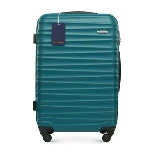 Średnia walizka z ABS - u i identyfikator z logo WITTCHEN zielona - Walizki Średnia walizka z ABS - u i identyfikator z logo WITTCHEN zielona - Walizki - miniaturka - grafika 1