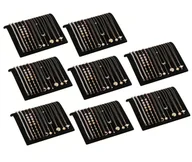 Biżuteria - akcesoria - zestaw 8 stojaków na biżuterię, stojak na naszyjniki, aksamitny stojak na biżuterię, stojak na bransoletki, stojak na biżuterię, stojak na łańcuszki do sklepów jubilerskich, stojak na bransoletki, bransoletki na kostki, naszyjniki - miniaturka - grafika 1