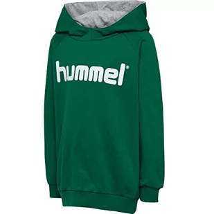 Hummel męska bluza z kapturem Hmlgo Kids Cotton Logo Hoodie zielony Evergreen 140 203512-6140 - Bluzy męskie - miniaturka - grafika 1