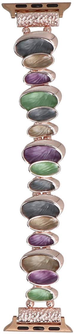 GlacierX bransoleta do smartwatcha Gleam Ellipse Stretch Bracelet Dark Orchid do Apple Watch 38/40/41mm Wielokolorowa