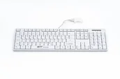Klawiatury - GETT TKL-105-GCQ-IP68-KGEH-WHITE-USB klawiatura Medyczna QWERTZ Niemiecki Biały KL25211 - miniaturka - grafika 1