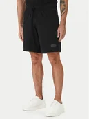 Piżamy męskie - HUGO Szorty piżamowe Spray 50559719 Czarny Regular Fit - miniaturka - grafika 1