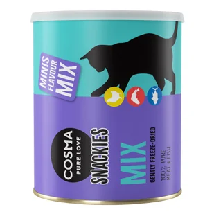 Cosma Snackies Minis Maxi w tubce, 130 g, mix| Dostawa i zwrot GRATIS od 99 zł - Przysmaki dla kotów Cosma Snackies Minis Maxi w tubce, 130 g, mix| Dostawa i zwrot GRATIS od 99 zł - Przysmaki dla kotów - miniaturka - grafika 1