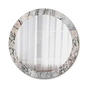Lustra - Okrągłe Lustro Ścienne Abstrakcja zwierzęta 80cm - miniaturka - grafika 1