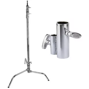 Statyw oświetleniowy Rotolight 20" Chrome-Plated C-Stand and Adapter Bundle - Statywy i uchwyty do lamp - miniaturka - grafika 1
