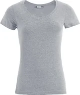 Koszulki i topy damskie - Promodoro 3086 Koszulka damska Slim Fit V-Neck - Kolor: Sportowy szary (wrzosowy) - Rozmiar: S - miniaturka - grafika 1