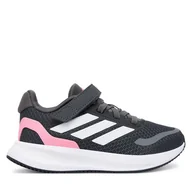 Buty dla dziewczynek - Sneakersy adidas Runfalcon 5 JQ8669 Szary - miniaturka - grafika 1