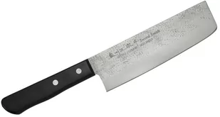 Satake Nóż kuchenny do ziół i warzyw Nakiri Satake Nashiji Black Pakka 16cm 801-720 - Noże kuchenne - miniaturka - grafika 1