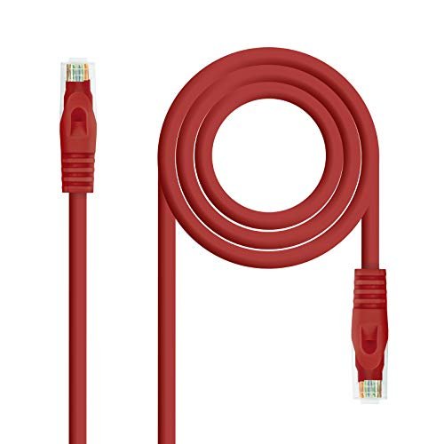 Kabel sieciowy Monkey Ladder RJ45 LSZH CAT.6A UTP AWG24, Czerwony, 25 cm