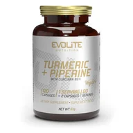 Witaminy i minerały - Evolite Turmeric + Piperine 120kaps. Kurkumina Piperyna - miniaturka - grafika 1