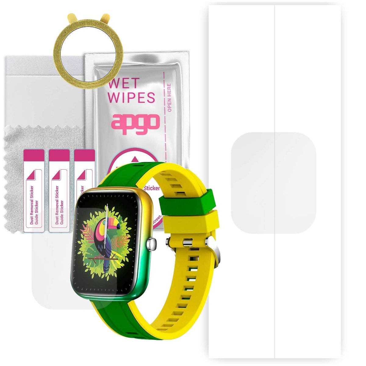 1x Folia hydrożelowa do Colmi P8 BR - apgo Smartwatch Hydrogel Protection Ochrona na ekran smartwatcha