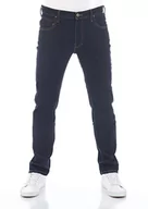 Spodenki męskie - Lee Męskie spodnie jeansowe Daren Zip Fly Regular Fit Stretch Denim bawełna spodnie niebieskie W30-W38, długość: 36 L, kolor: Rinse Blue (L707SGPJ), szerokość: 32 W, Rinse Blue (L707sgpj), 32W / 36L - miniaturka - grafika 1
