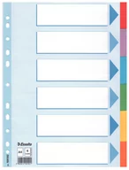 Segregatory - Esselte Przekładki z kartą opisową A4 6k. 100192 - miniaturka - grafika 1