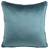 Poszewki na poduszki - Poszewka welwetowa, 40x40, niebieska i zielona dwustronna z lamówką, JQF-11 - miniaturka - grafika 1