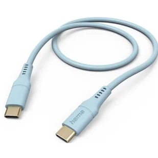 Kabel HAMA Ładujący/data Flexible USB-C - USB-C 1.5m Niebieski - Kable - miniaturka - grafika 1