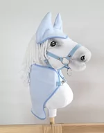 Maskotki i pluszaki - Zestaw dla Hobby Horse A3: derka + nauszniki – jasny niebieski - miniaturka - grafika 1