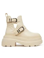 Botki damskie - DeeZee Botki ST0242613-2 Beżowy - miniaturka - grafika 1