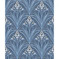 Tapety - Tapeta winylowa na flizelinie NIEBIESKIE KWIATKI - miniaturka - grafika 1