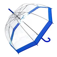 Parasole - Susino Parapluie droit ouverture automatique - przezroczysty parasol avec borure bleue o średnicy 88 cm, 85 litrów, niebieski (niebieski) - miniaturka - grafika 1
