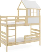 Łóżeczka i kojce - łóżko piętrowe Eryk z daszkiem 190x90 od Interbeds - miniaturka - grafika 1