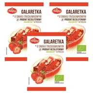 Galaretki - Amylon Galaretka truskawkowa bezglutenowa Zestaw 3 x 40 g Bio - słodycze lub przekąska - miniaturka - grafika 1