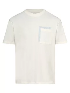 Koszulki męskie - Tom Tailor Denim - T-shirt męski, biały - grafika 1