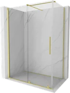 Kabiny prysznicowe - Mexen Velar kabina prysznicowa rozsuwana 150x70 cm, transparent, złota szczotkowana - 871-150-070-01-55 - miniaturka - grafika 1