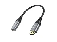 Adaptery i przejściówki - Equip 133446 adapter kablowy 0,15 m DisplayPort HDMI Czarny, Szary - miniaturka - grafika 1