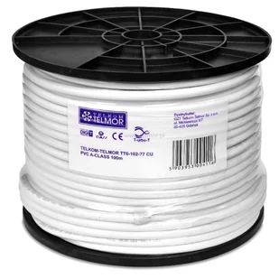 Kabel antenowy Telkom Telmor TT6 CU Eca RG6 – szpula 100m - Kable - miniaturka - grafika 1