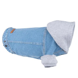 Amiplay Denim Kurtka Jeansowa Z Kapturem Dla Psa 50Cm Cocker Spaniel Niebieska - Ubranka dla psów Amiplay Denim Kurtka Jeansowa Z Kapturem Dla Psa 50Cm Cocker Spaniel Niebieska - Ubranka dla psów - miniaturka - grafika 1
